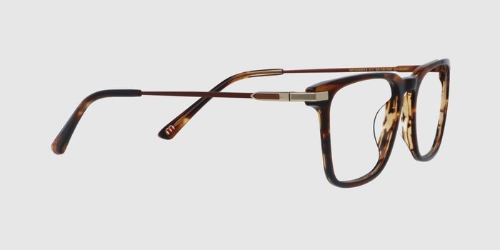  Brown Full rim Square Eyeglasses for Men and Women