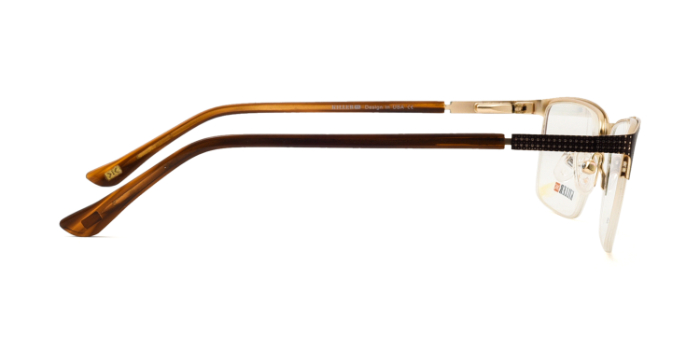 KILLER Brown Half Frame Rectangle Eyeglasses for Men and Women