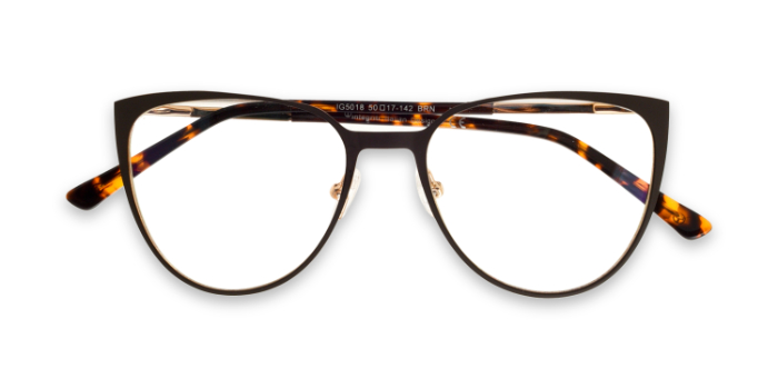 INTEGRITI Brown Full Frame Cateye Eyeglasses for Women