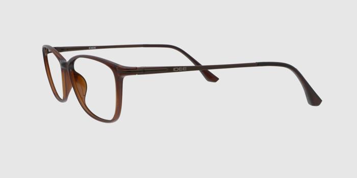  Brown Full frame Rectangle Eyeglasses for Men and Women