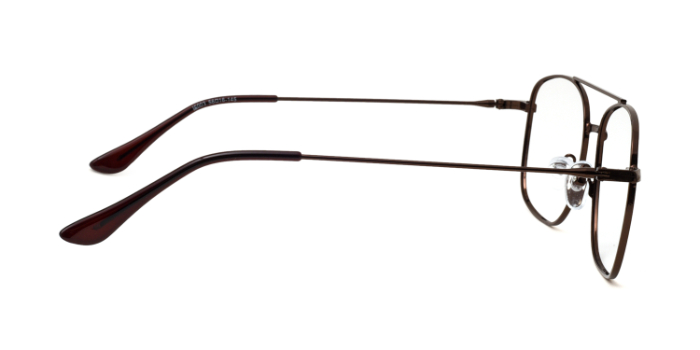  Brown Full Frame Square Eyeglasses for Men and Women