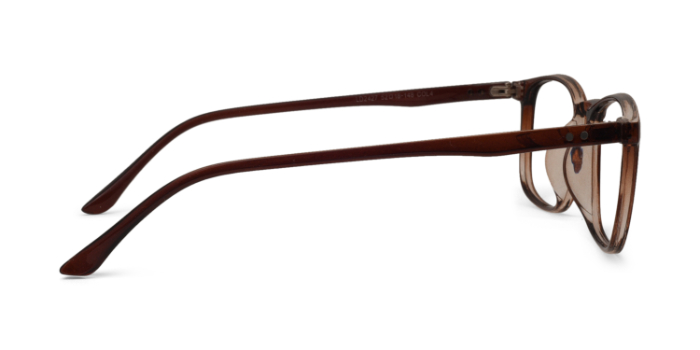  Brown Full Frame Rectangle Eyeglasses for Men and Women