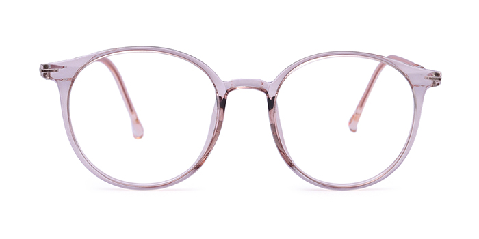  Peach Full Frame Round Eyeglasses for Men and Women