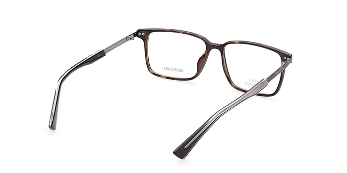 Diesel Havana Full Frame Rectangle Eyeglasses for Men and Women