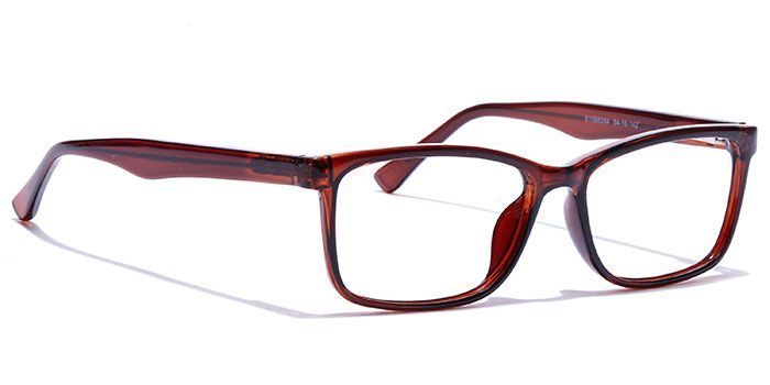  Brown Full Frame Rectangle Computer Glasses for Men