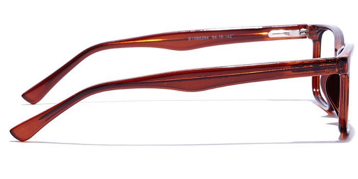  Brown Full Frame Rectangle Computer Glasses for Men
