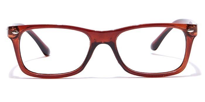  Brown Full Frame Wayfarer Computer Glasses for Men