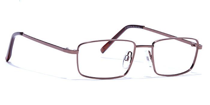  Brown Full Frame Rectangle Computer Glasses for Men