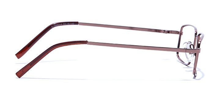  Brown Full Frame Rectangle Computer Glasses for Men