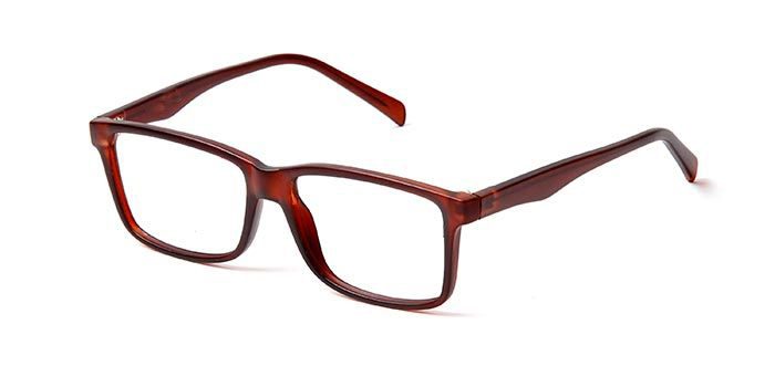  Matte Brown Full Frame Wayfarer Eyeglasses for Men and Women