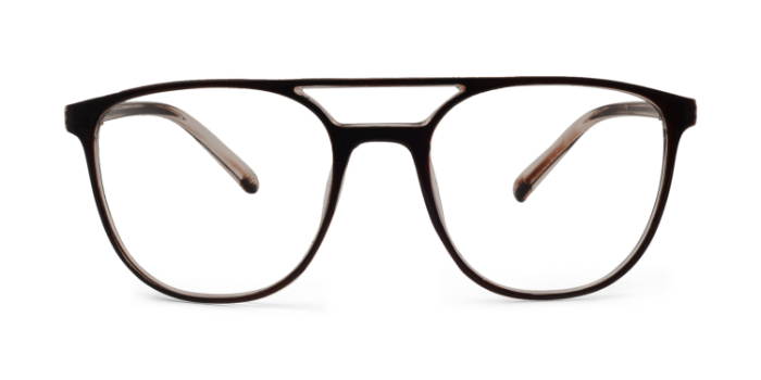  Brown Full Frame Square Eyeglasses for Men and Women