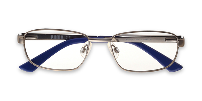 PUMA Brown Full Frame Rectangle Eyeglasses for Kids