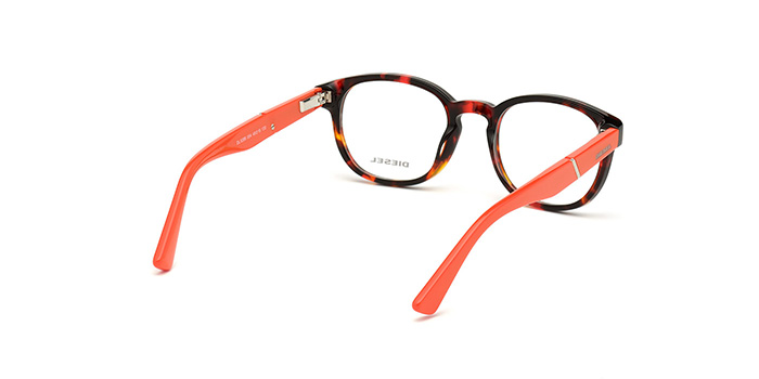 Diesel Havana Full Frame Round Eyeglasses for Men and Women