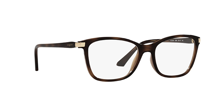 VOGUE Havana Full Frame Rectangle Eyeglasses for Women