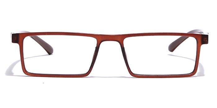  Brown Full Frame Rectangle Computer Glasses for Men