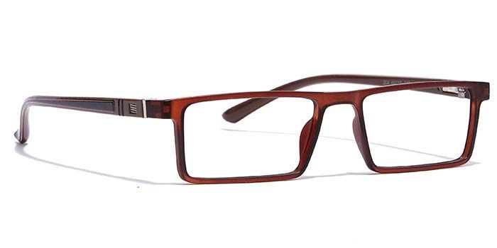  Brown Full Frame Rectangle Computer Glasses for Men