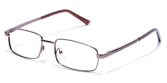  Brown Full Frame Rectangle Computer Glasses for Men