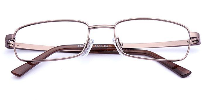  Brown Full Frame Rectangle Computer Glasses for Men