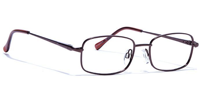  Brown Full Frame Rectangle Computer Glasses for Men