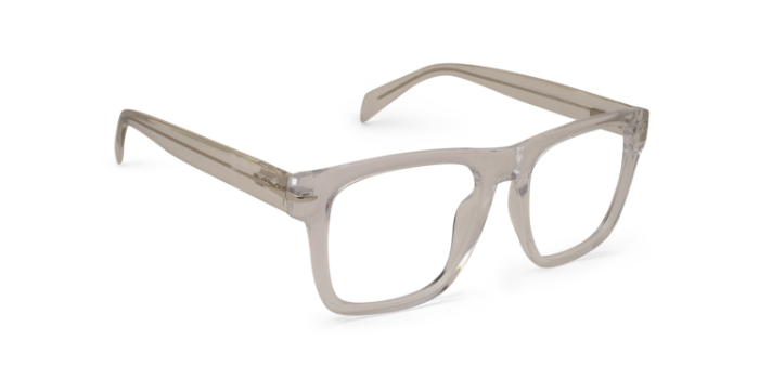  Transparent Full Frame Square Eyeglasses for Men and Women
