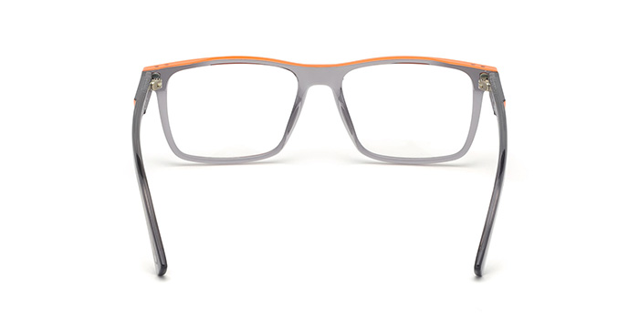 Diesel Grey Full Frame Rectangle Eyeglasses for Men and Women