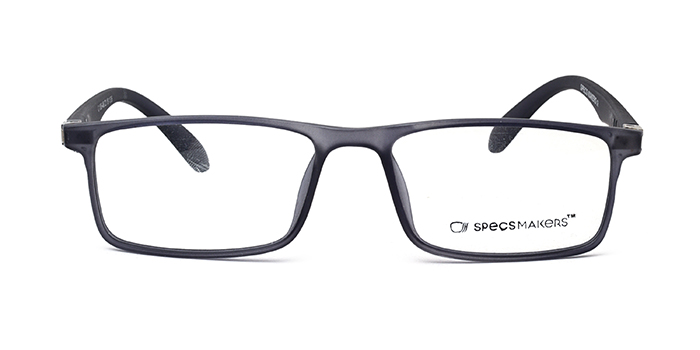 SPECSMAKERS Grey Full Frame Rectangle Eyeglasses for Kids