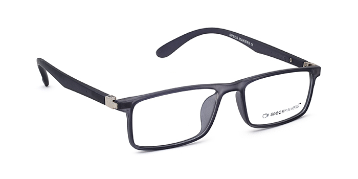 SPECSMAKERS Grey Full Frame Rectangle Eyeglasses for Kids