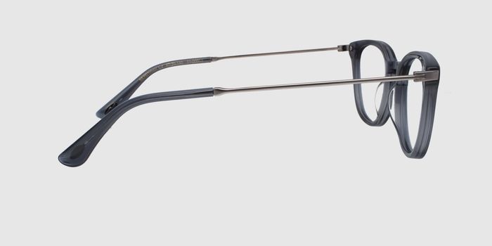  Grey Full rim Round Eyeglasses for Men and Women