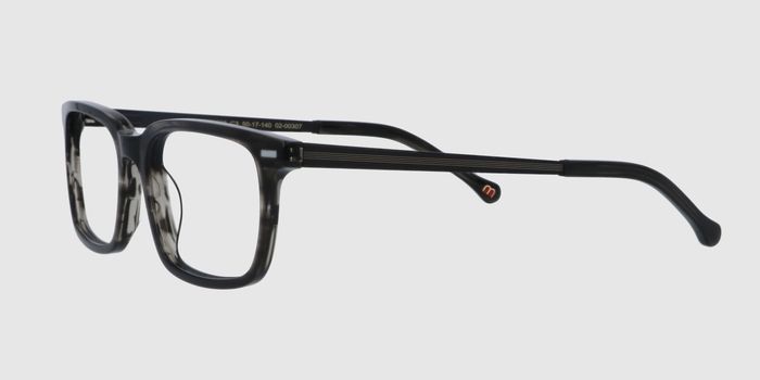  Grey Full rim Rectangle Eyeglasses for Men