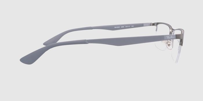  Grey Half rim Rectangle Eyeglasses for Men