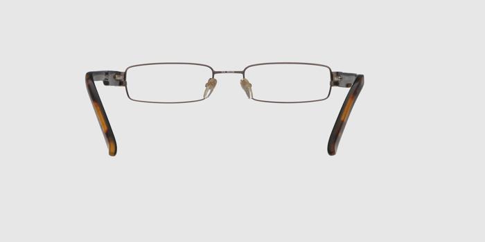  Grey Full frame Rectangle Eyeglasses for Men