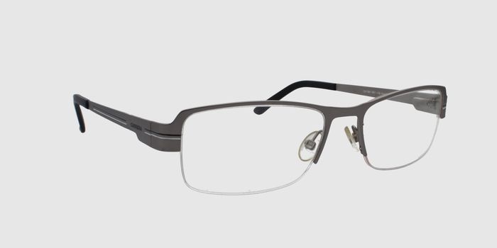  Grey Half rim Rectangle Eyeglasses for Men
