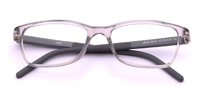  Grey Full Frame Color Changing Rectangle Eyeglasses for Kids
