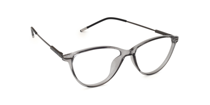  Grey Full Frame Cateye Eyeglasses for Women