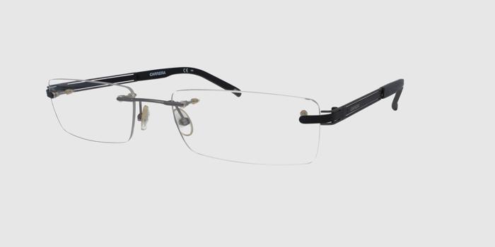  Grey Rimless Rectangle Eyeglasses for Men