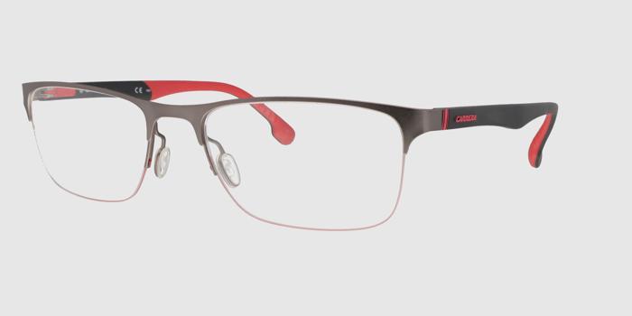  Grey Half rim Rectangle Eyeglasses for Men