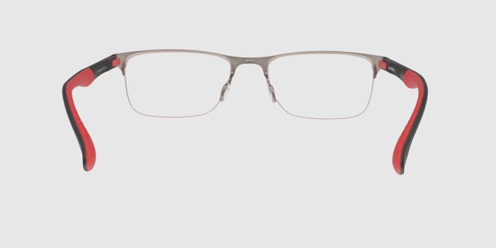  Grey Half rim Rectangle Eyeglasses for Men