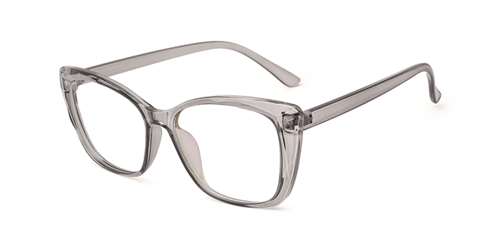  Grey Full Frame Cateye Eyeglasses for Women