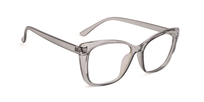  Grey Full Frame Cateye Eyeglasses for Women