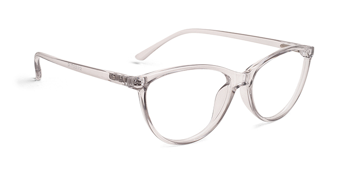  Grey Full Frame Cateye Eyeglasses for Women