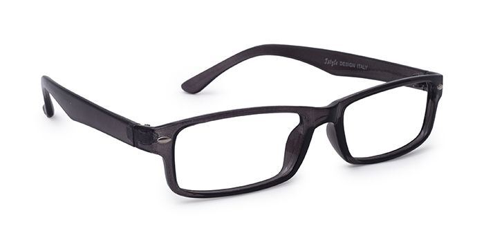  Grey Full Frame Rectangle Computer Glasses for Men