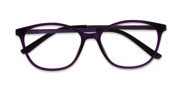  Purple Full Frame Cateye Eyeglasses for Women