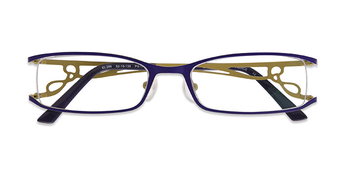  Purple Full Frame Rectangle Eyeglasses for Women