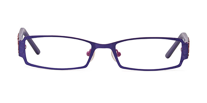  Purple Full Frame Rectangle Eyeglasses for Women