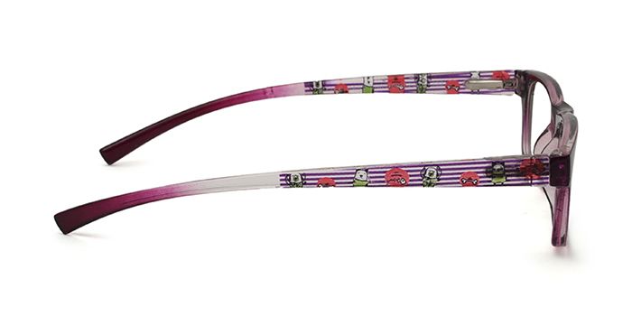  Purple Full Frame Rectangle Computer Glasses for Kids