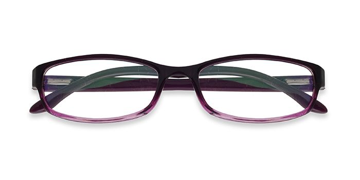  Purple Full Frame Rectangle Computer Glasses for Kids