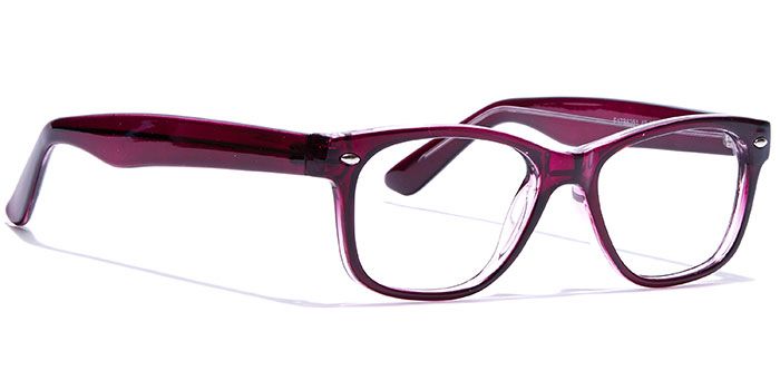  Glossy Purple Full Frame Wayfarer Eyeglasses for Women