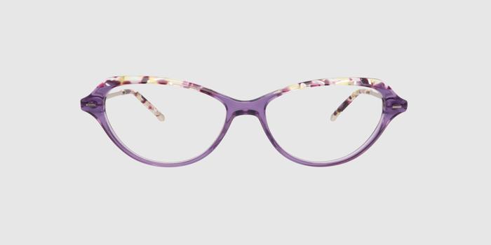  Purple Full frame Cat eye Eyeglasses for Women