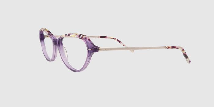  Purple Full frame Cat eye Eyeglasses for Women