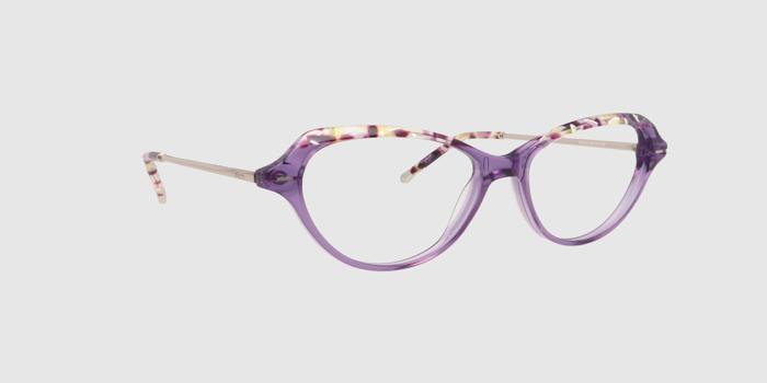 Purple Full frame Cat eye Eyeglasses for Women